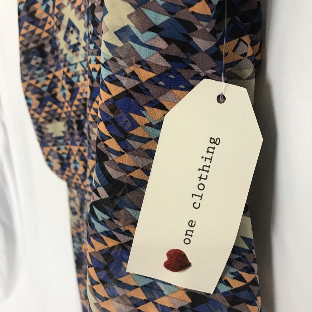 NWT One Clothing High Low Dress, beautiful colors and very comfy!